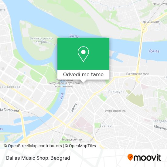 Dallas Music Shop mapa
