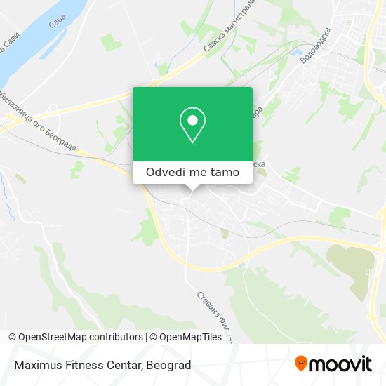 Maximus Fitness Centar mapa