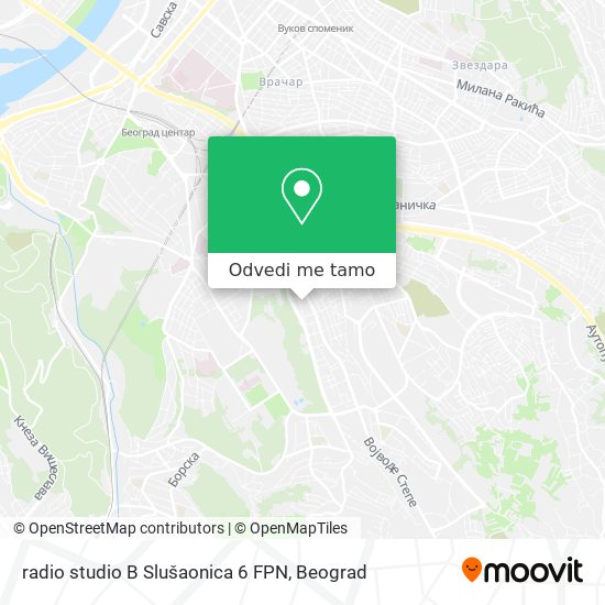 radio studio B Slušaonica 6 FPN mapa