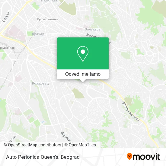 Auto Perionica Queen's mapa