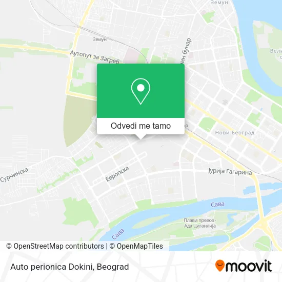 Auto perionica Dokini mapa