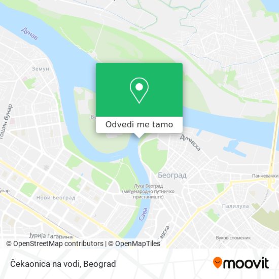 Čekaonica na vodi mapa