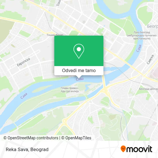 Reka Sava mapa