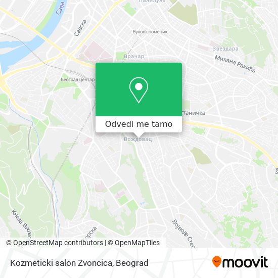 Kozmeticki salon Zvoncica mapa