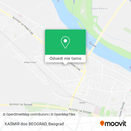 KAŠMIR doo BEOGRAD mapa