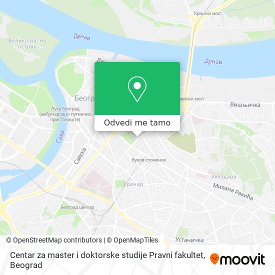 Centar za master i doktorske studije Pravni fakultet mapa