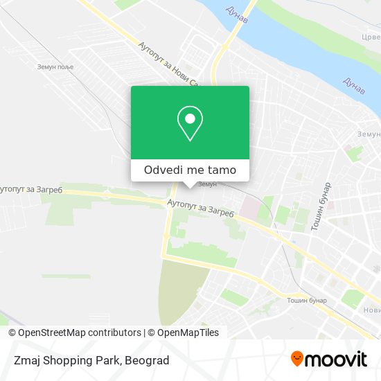 Zmaj Shopping Park mapa