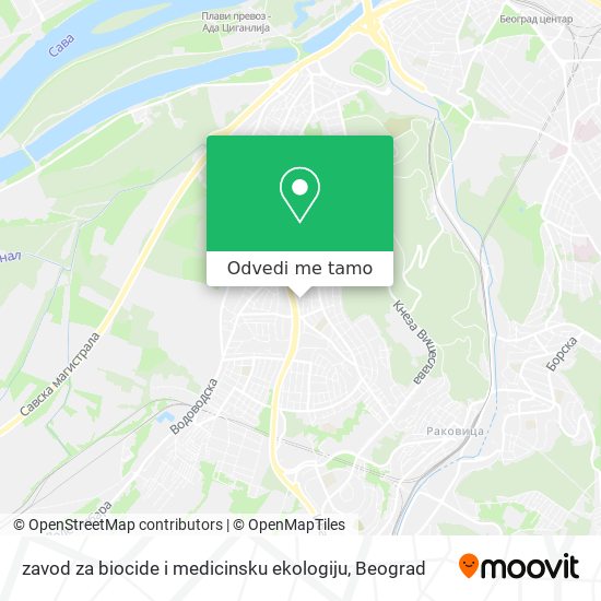 zavod za biocide i medicinsku ekologiju mapa