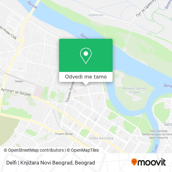 Delfi | Knjižara Novi Beograd mapa
