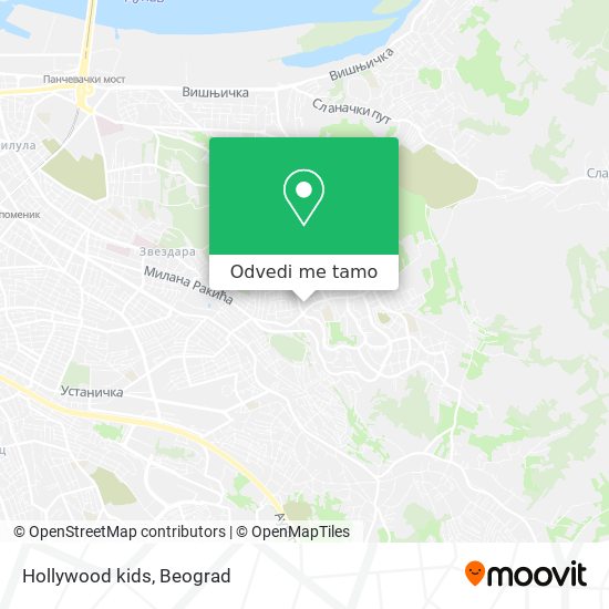 Hollywood kids mapa
