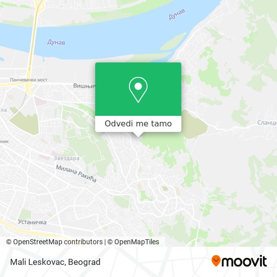 Mali Leskovac mapa