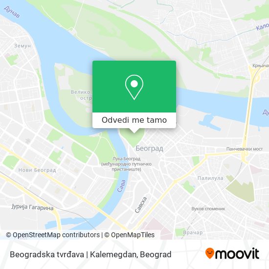Beogradska tvrđava  | Kalemegdan mapa