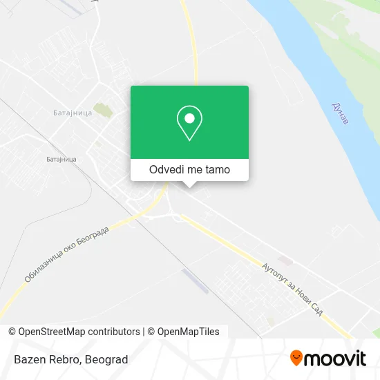 Bazen Rebro mapa