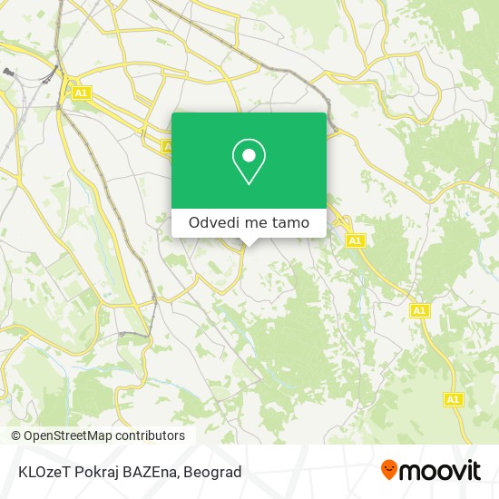 KLOzeT Pokraj BAZEna mapa