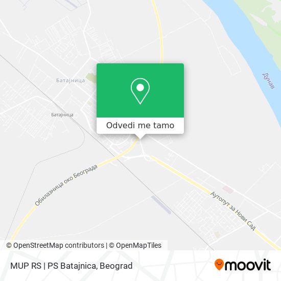MUP RS | PS Batajnica mapa