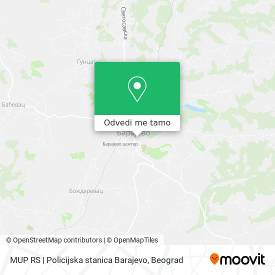 MUP RS | Policijska stanica Barajevo mapa