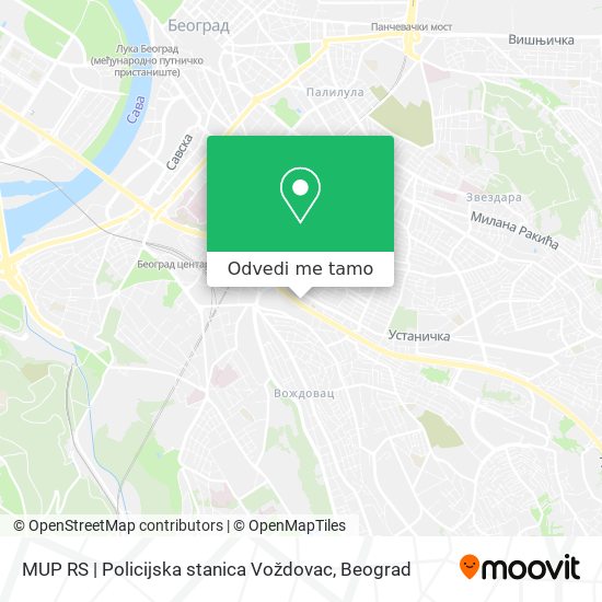 MUP RS | Policijska stanica Voždovac mapa