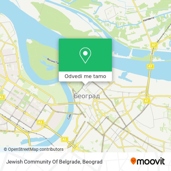 Jewish Community Of Belgrade mapa