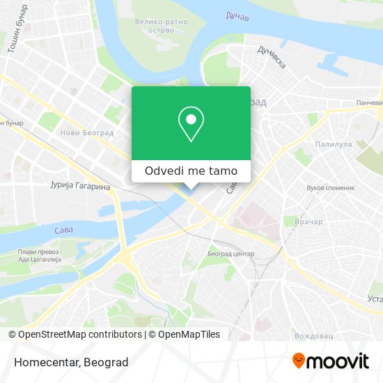 Homecentar mapa