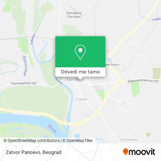 Zatvor Pancevo mapa