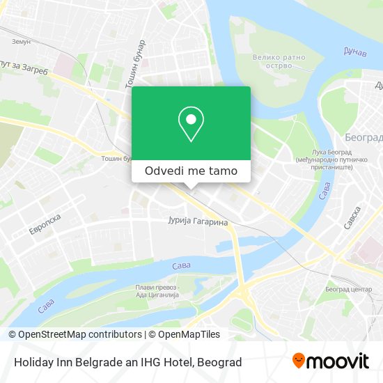 Holiday Inn Belgrade an IHG Hotel mapa