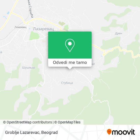 Groblje Lazarevac mapa