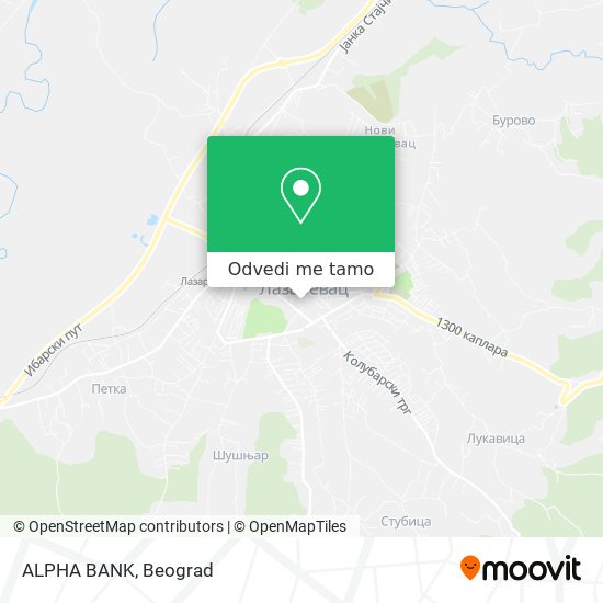 ALPHA BANK mapa