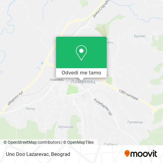 Uno Doo Lazarevac mapa