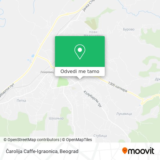 Čarolija Caffe-Igraonica mapa