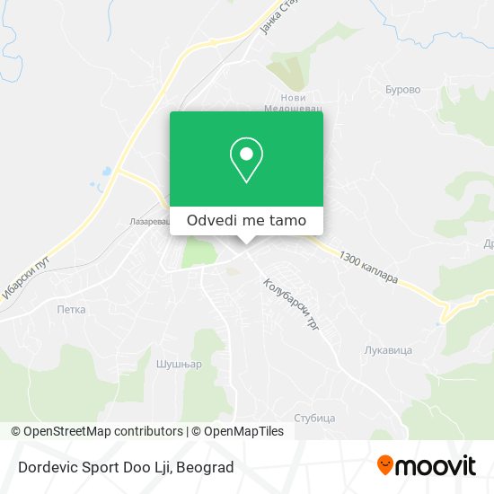 Dordevic Sport Doo Lji mapa