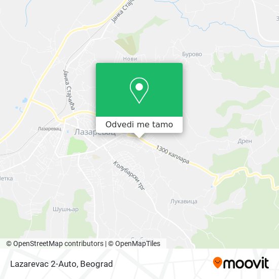 Lazarevac 2-Auto mapa