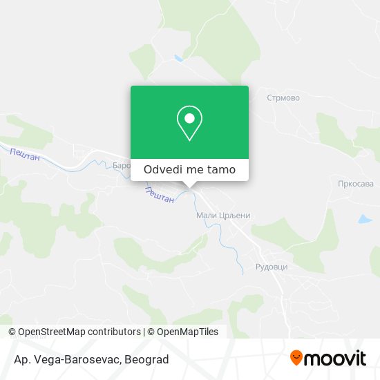 Ap. Vega-Barosevac mapa