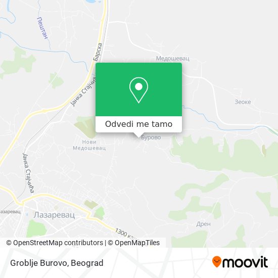 Groblje Burovo mapa