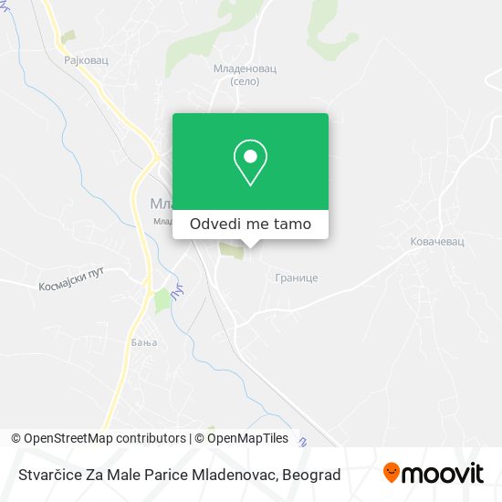 Stvarčice Za Male Parice Mladenovac mapa