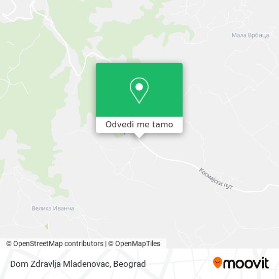 Dom Zdravlja Mladenovac mapa