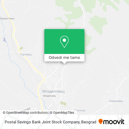 Postal Savings Bank Joint Stock Company mapa