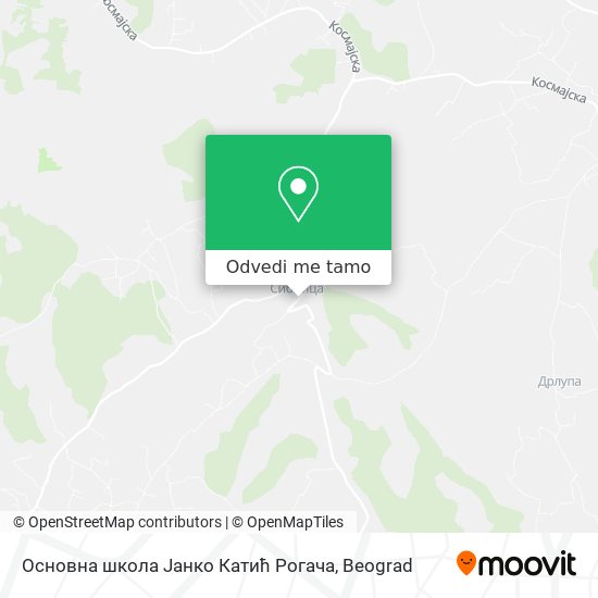 Основна школа Јанко Катић Рогача mapa