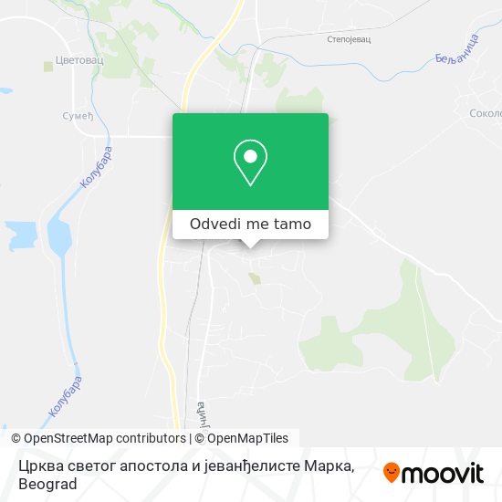 Црква светог апостола и јеванђелисте Марка mapa