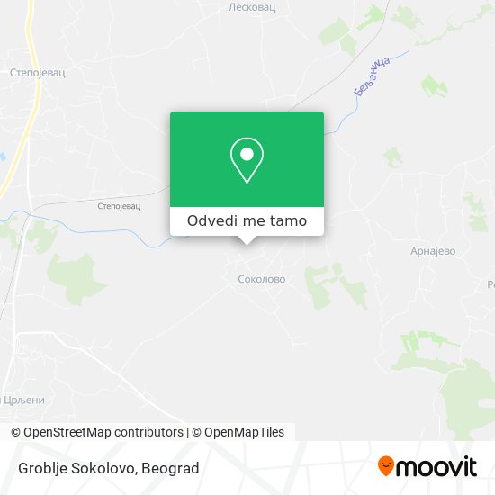 Groblje Sokolovo mapa