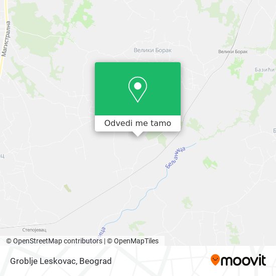 Groblje Leskovac mapa