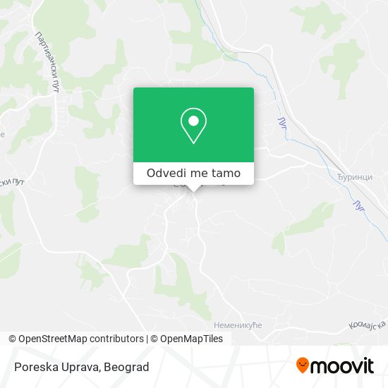 Poreska Uprava mapa