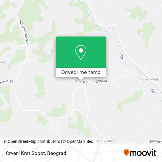 Crveni Krst Sopot mapa