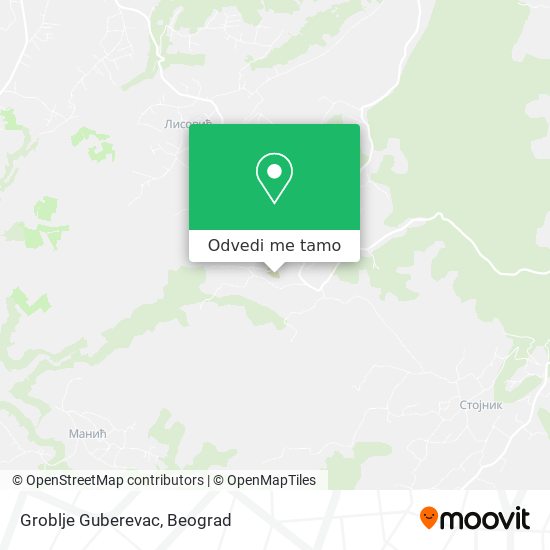 Groblje Guberevac mapa