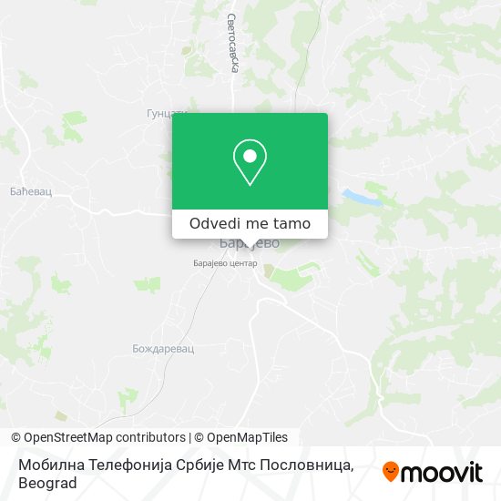 Мобилна Телефонија Србије Мтс Пословница mapa