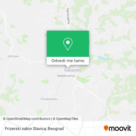 Frizerski salon Slavica mapa