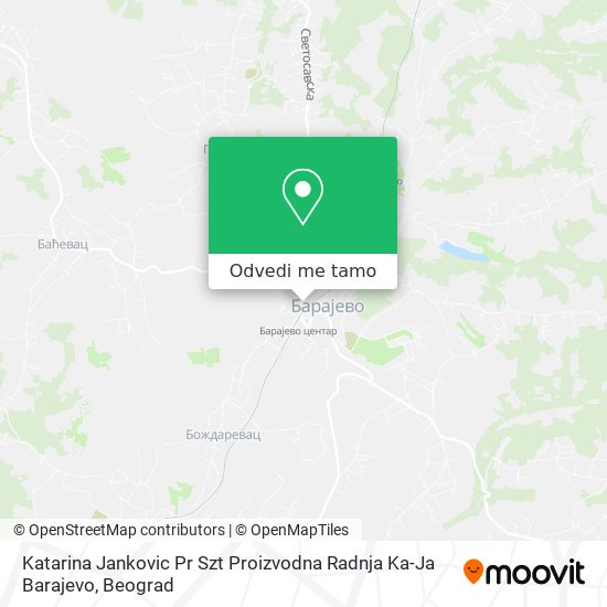 Katarina Jankovic Pr Szt Proizvodna Radnja Ka-Ja Barajevo mapa