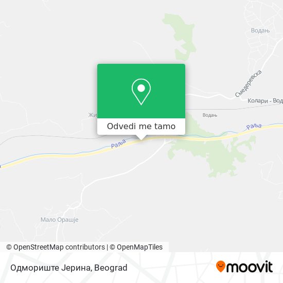Одмориште Јерина mapa