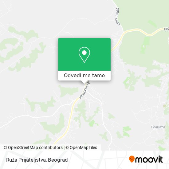 Ruža Prijateljstva mapa