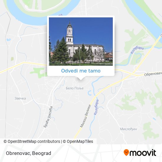 Obrenovac mapa