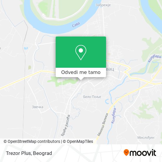 Trezor Plus mapa